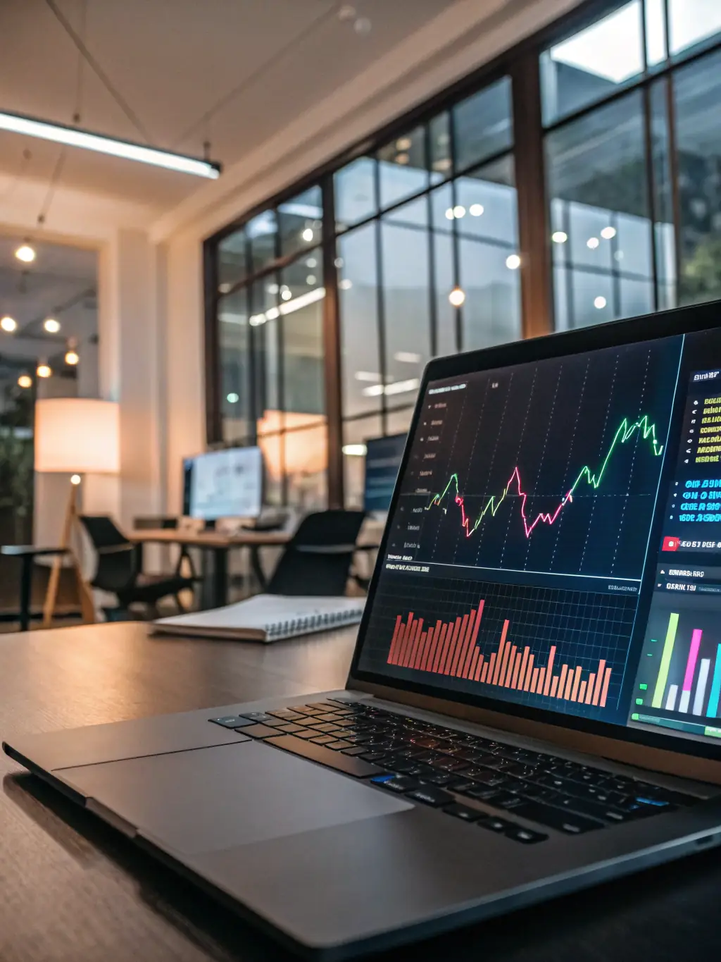 A visual representation of a decision support tool, showing data visualization, predictive analytics, and scenario planning capabilities.