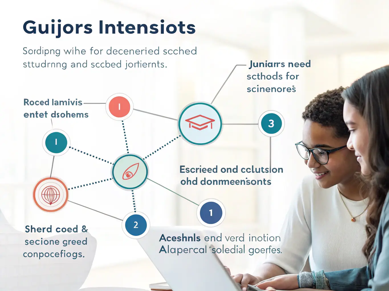 A visual representation of an AI agent identifying at-risk students, depicted as a network of connected students with proactive intervention recommendations, using purple and teal gradients.