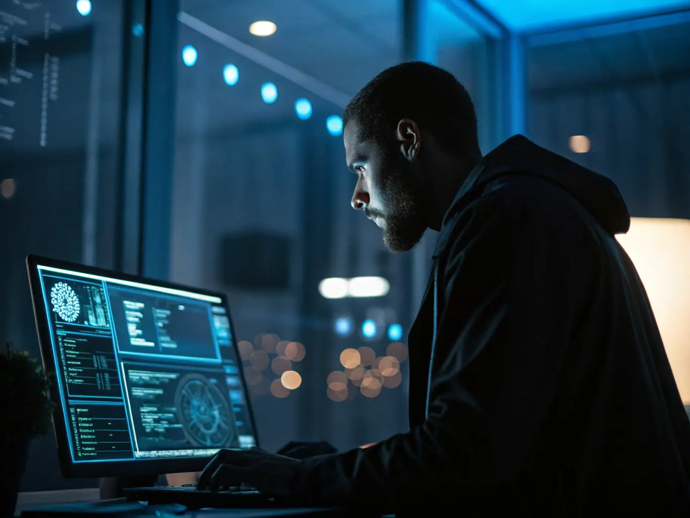 A compelling image illustrating an AI agent analyzing grant proposals and identifying key areas for improvement, highlighting the potential for increased funding success and resource acquisition.